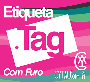 Etiqueta Tag com Furo Premium (verniz UV local + prolan fosco fundo)