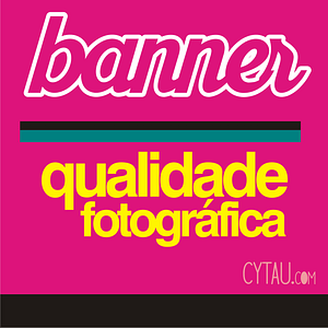 Banner Arte e Entrega GRÁTIS* 100x070cm