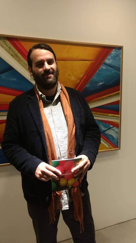 Daniel Wagner na exposição de José Patrício no Instituto Ling